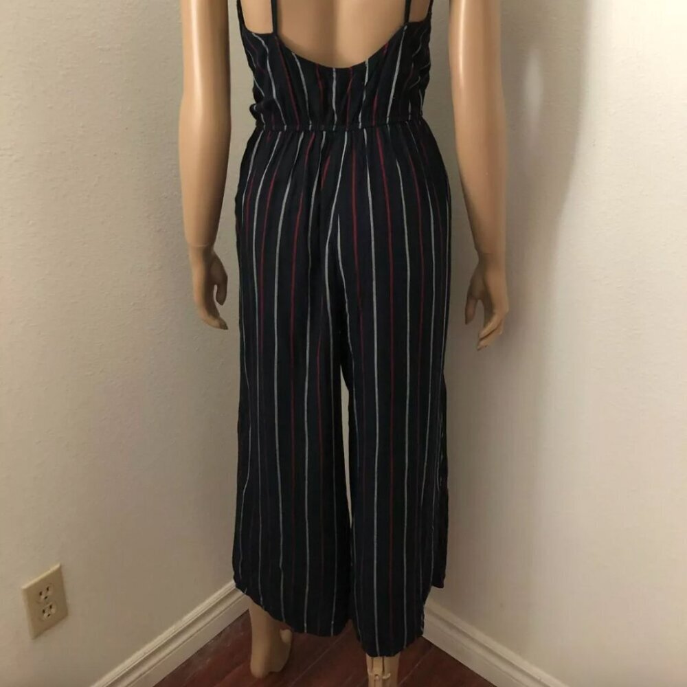 Hollister Striped Romper Size Small Jumpsuit Flare Leg - Picture 5 of 6